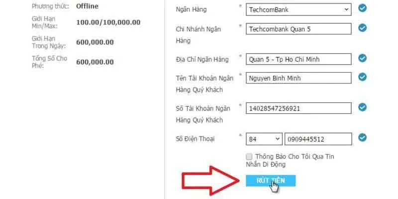 Điều kiện để tham gia thực hiện rút tiền w88